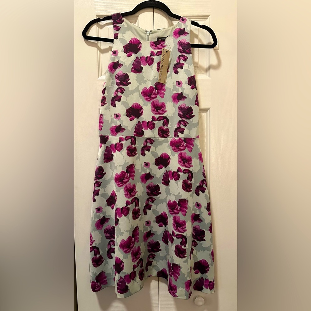 BANANA REPUBLIC Floral Fit and Flare Dress